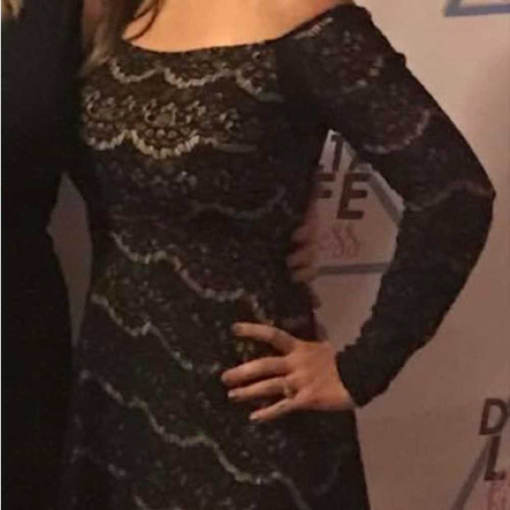 Off the shoulder little black dress